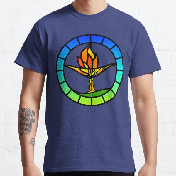 Stained Glass Chalice Tree Classic T-Shirt