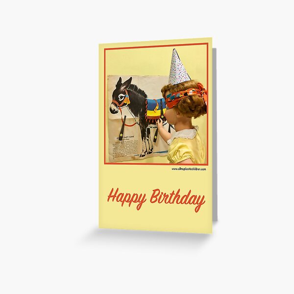 Sister Birthday Card Dancing Horses Party Hat Birthday Girl Funny Greeting Card 