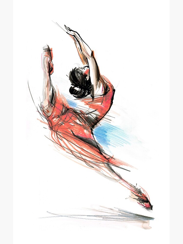 Expressive Dancer Ballet Dance Drawing by CatarinaGarcia