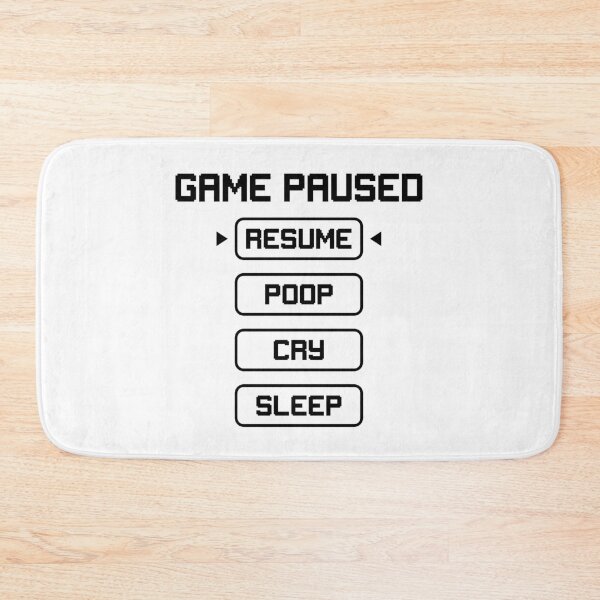 Item preview, Game Paused Resume Poop Cry Sleep - Newborn Outfit Cute Baby Clothes designed and sold by T-shirt For You.