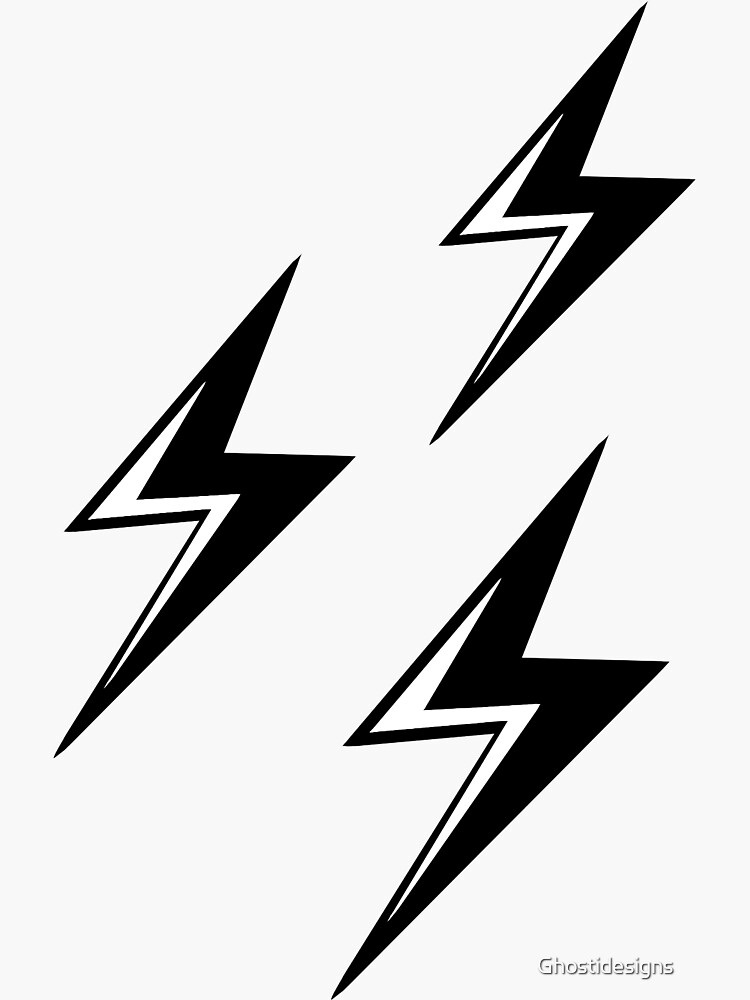 "Bolt Stickers" Sticker for Sale by Ghostidesigns Redbubble