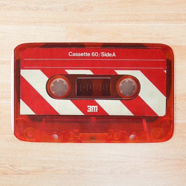 Item preview, 3M Vintage Red Cassette Tape designed and sold by Plastic Memory Archive.