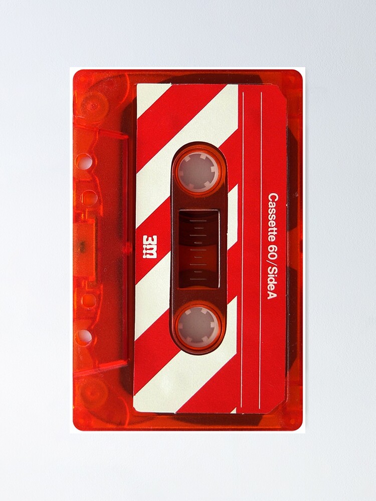 3M Vintage Red Cassette Tape Poster for Sale by Another Apple