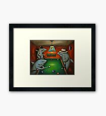 Pool Sharks Framed Print