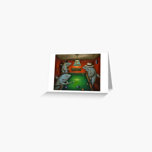 Pool Sharks Greeting Card