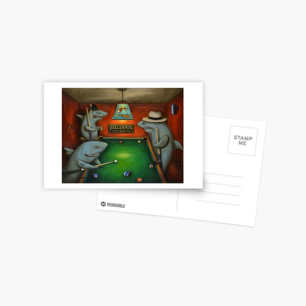 Pool Sharks Postcard