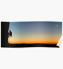 Climbing Dude Poster