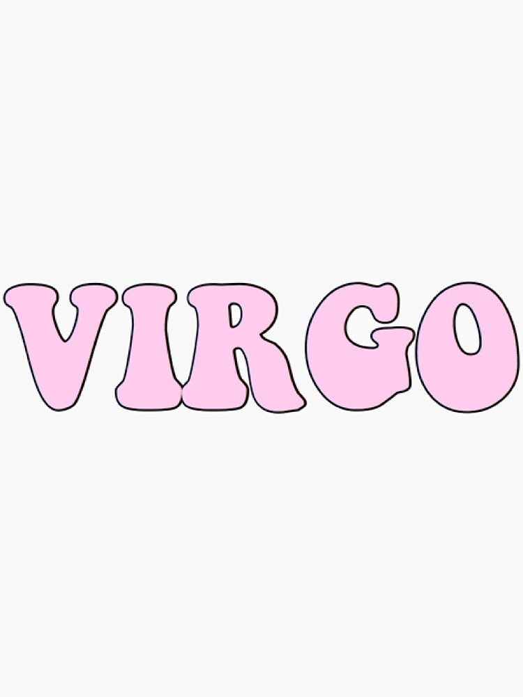 "Virgo pink " Sticker for Sale by Kliethermes28 Redbubble