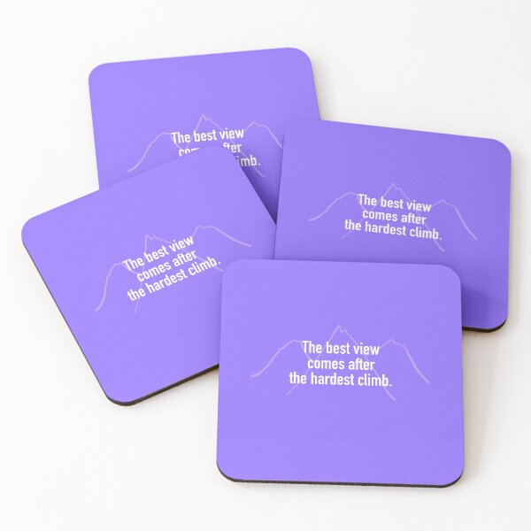 Item preview, The Best View Comes After the Hardest Climb, Purple designed and sold by Whoopsidoodle.