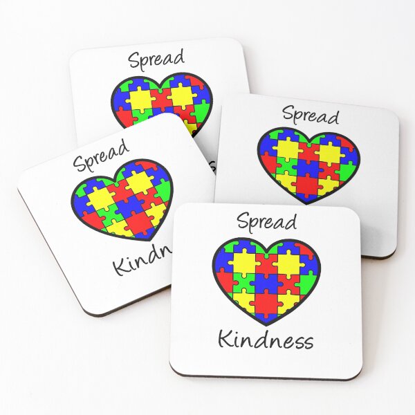 Item preview, Autism Awareness Spread Kindness Puzzle Heart designed and sold by LaurenElin.