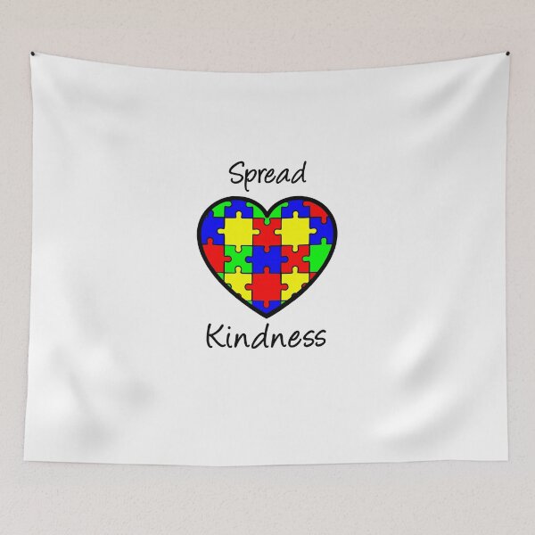 Item preview, Autism Awareness Spread Kindness Puzzle Heart designed and sold by LaurenElin.