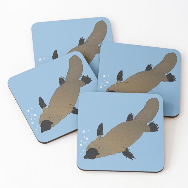 Item preview, Platypus platypus swimming underwater designed and sold by NatureNature.