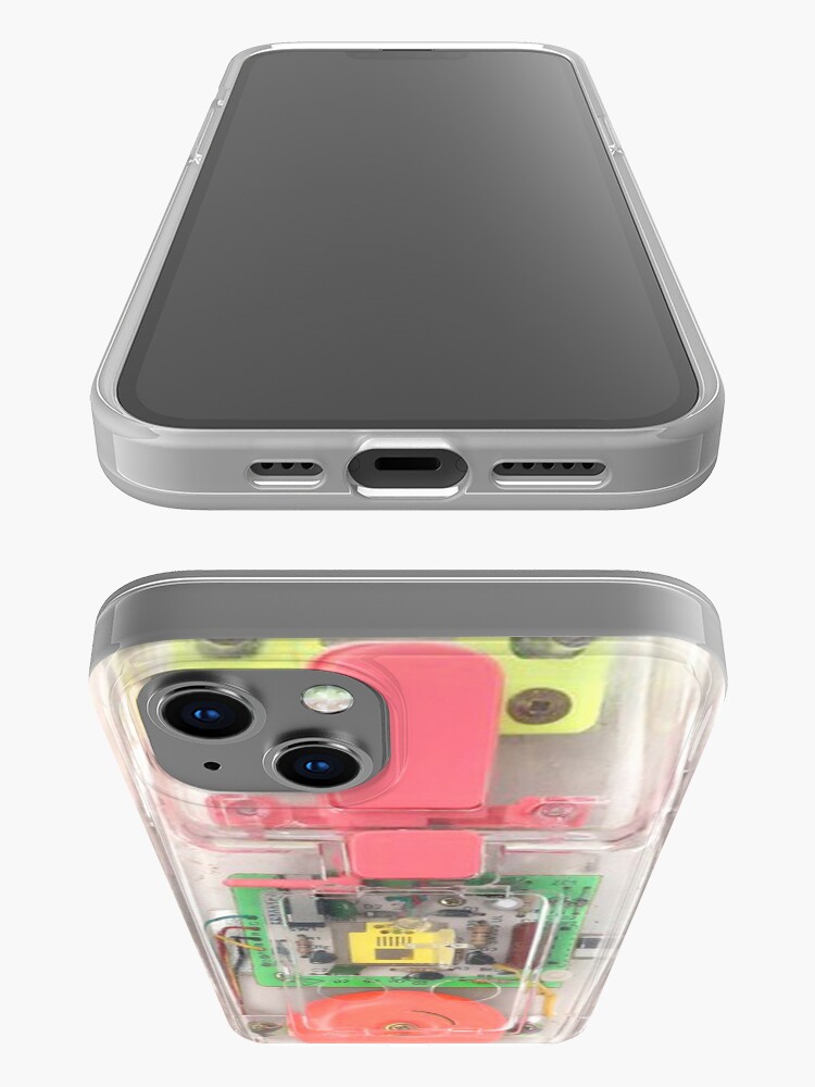 Alternate view of 80's Eighties Transparent Translucid Conairphone Neon Brights iPhone Case