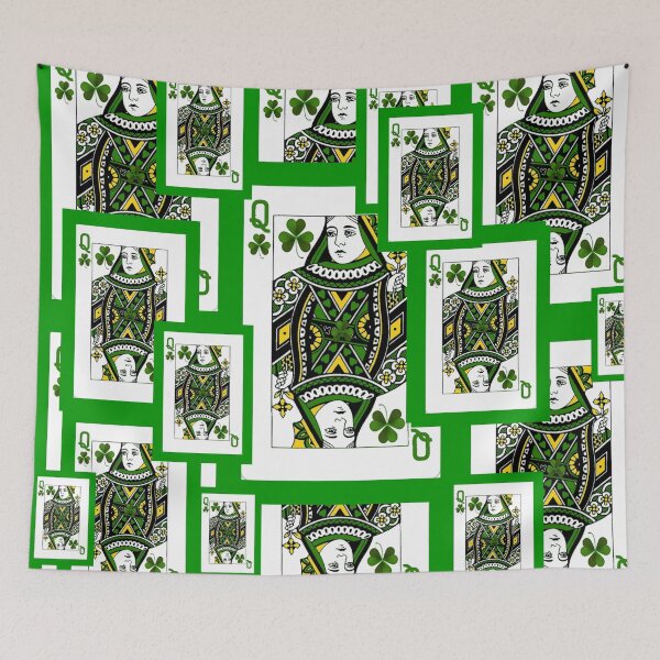 Item preview, GREEN QUEENS IRISH CLOVER CASINO PLAYING CARDS  designed and sold by sharlesart.