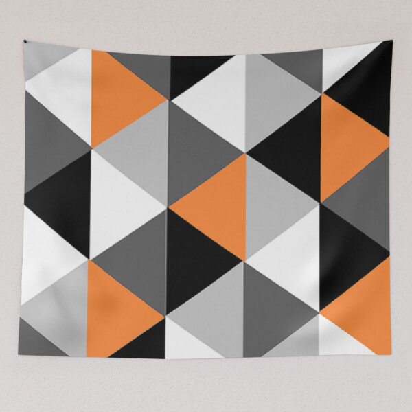 Item preview, Orange, Black, White and Grey Pattern designed and sold by dinelson.