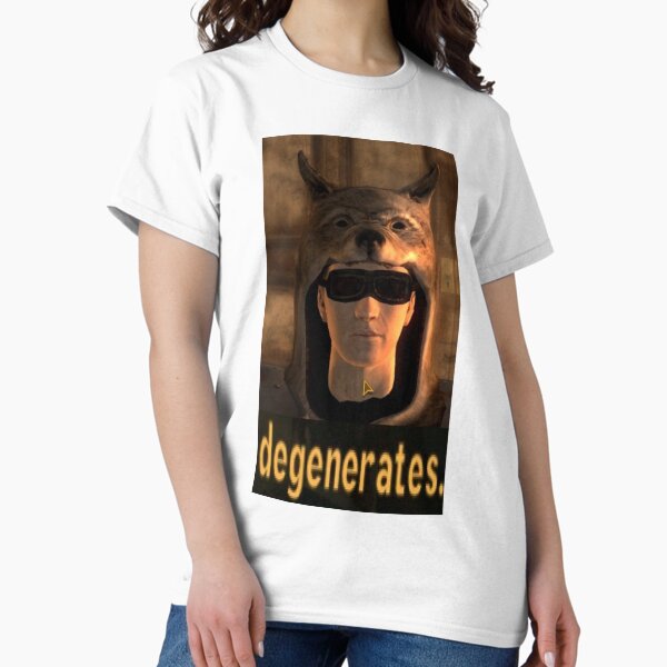 Vista previa del artículo con la obra «Vulpes Inculta te llama degenerado», diseñado y vendido por tnghtbglsr.