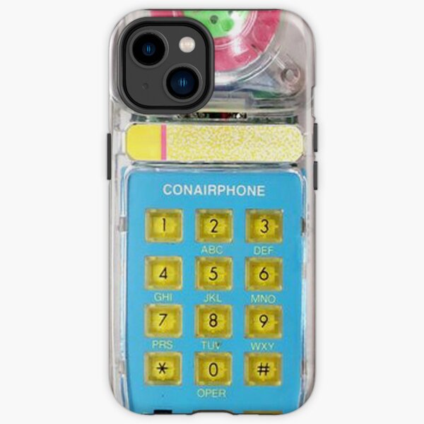 80's Eighties Transparent Translucid Conairphone Neon Brights Dial iPhone Tough Case