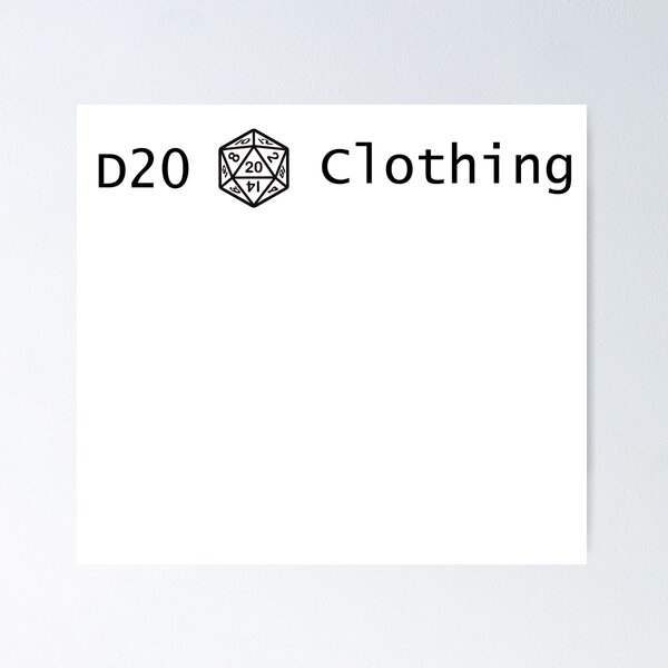 Item preview, D20 Logo Design designed and sold by D20 Clothing.