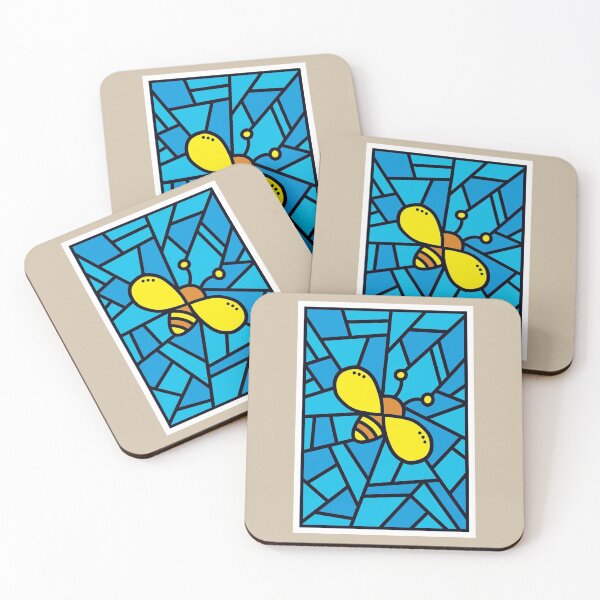 Item preview, Bee - Faux Stained Glass designed and sold by pixelinga.
