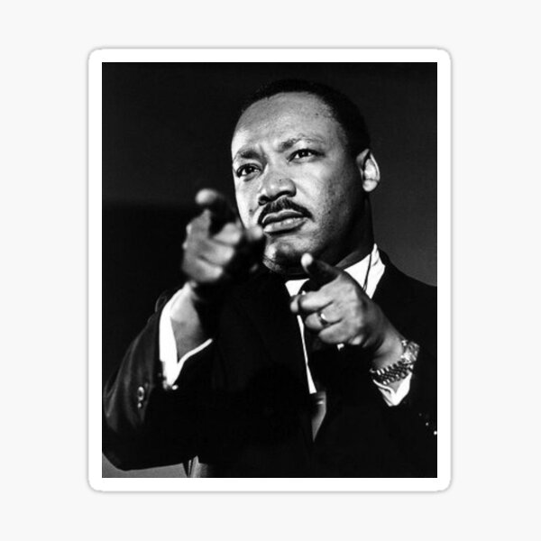 &ldquo;MARTIN LUTHER KING JR&rdquo; Sticker by EZ2love | Redbubble