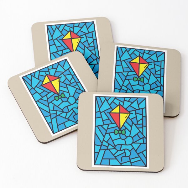 Item preview, Kite - Faux Stained Glass designed and sold by pixelinga.