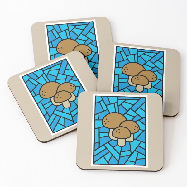 Item preview, Mushrooms - Faux Stained Glass designed and sold by pixelinga.