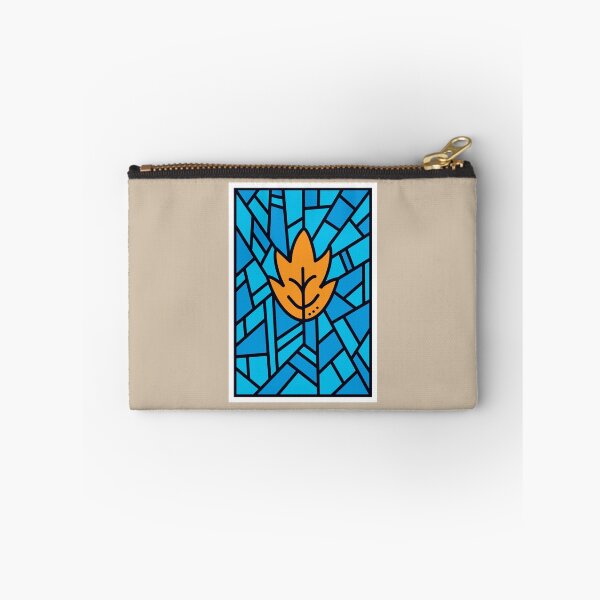 Item preview, Orange Leaf - Faux Stained Glass designed and sold by pixelinga.