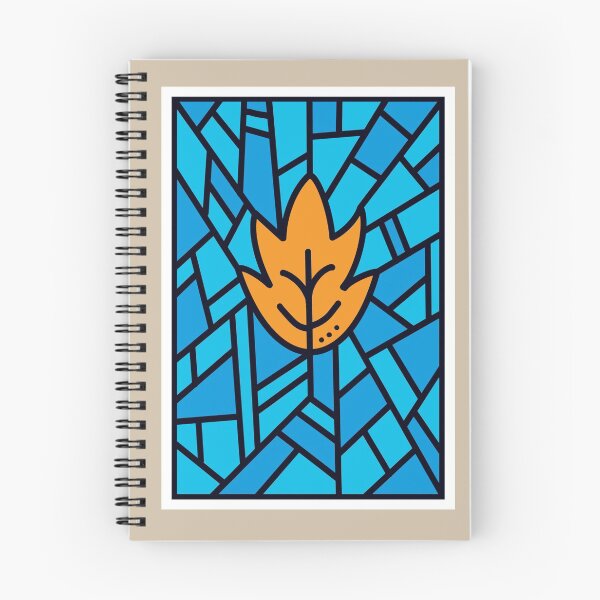 Item preview, Orange Leaf - Faux Stained Glass designed and sold by pixelinga.