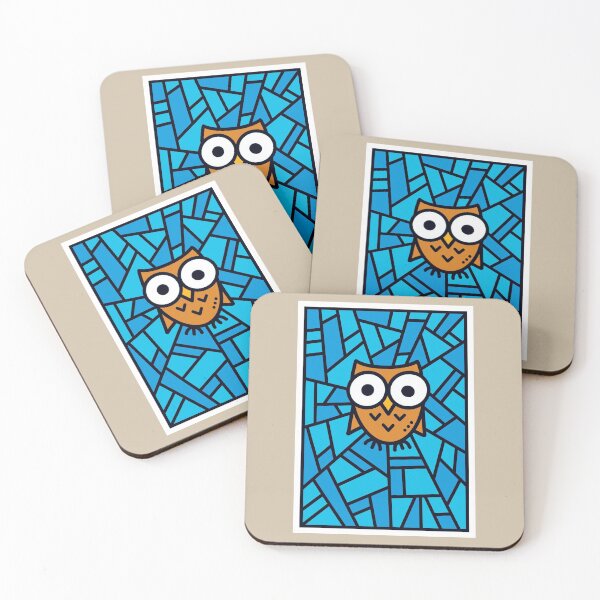 Item preview, Owl - Faux Stained Glass designed and sold by pixelinga.