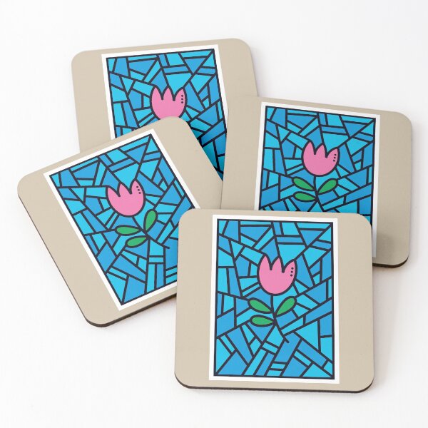 Item preview, Pink Tulip - Faux Stained Glass designed and sold by pixelinga.