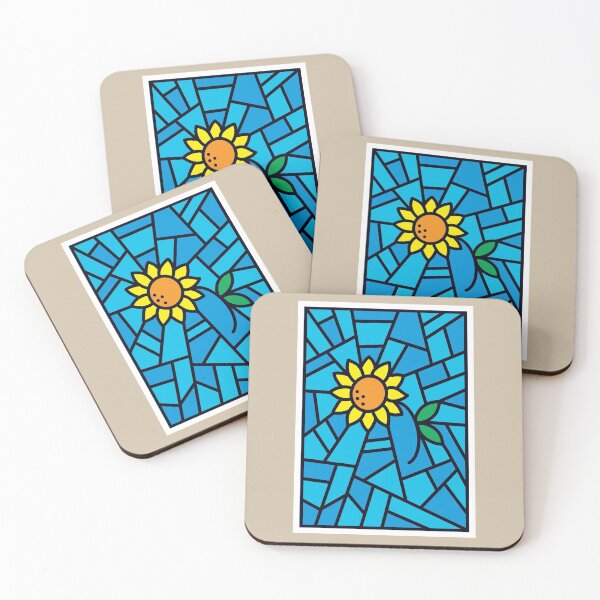 Item preview, Sunflower - Faux Stained Glass designed and sold by pixelinga.