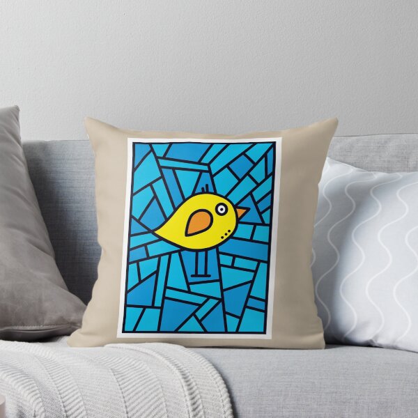 Item preview, Little Yellow Bird - Faux Stained Glass designed and sold by pixelinga.