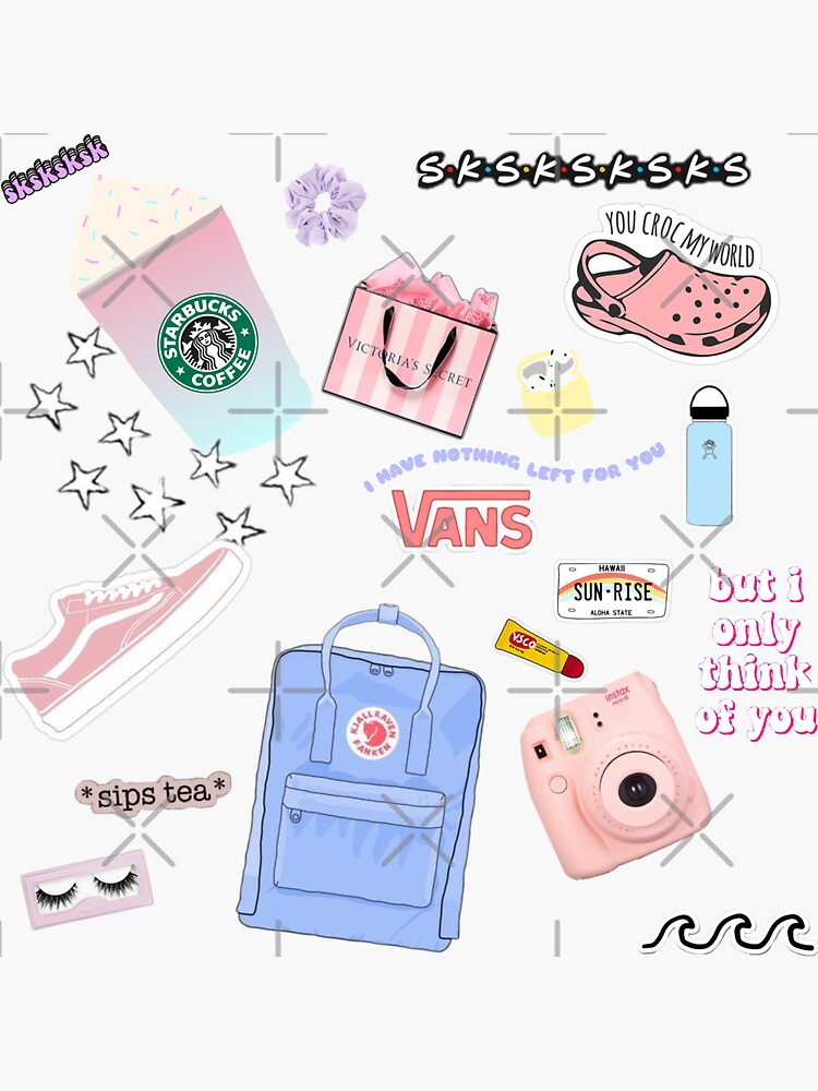 Vsco Girl Starter Pack Sticker By Chsvsco Redbubble 7248