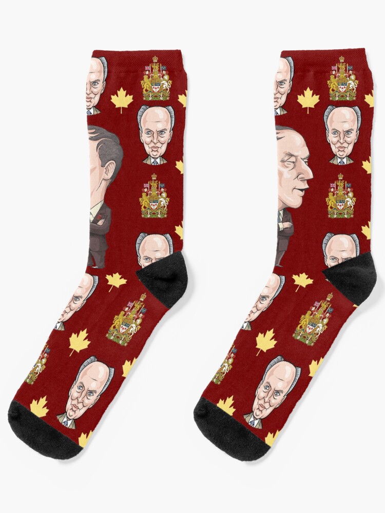 Thumbnail 1 of 5, Socks, Pierre Trudeau designed and sold by MacKaycartoons.