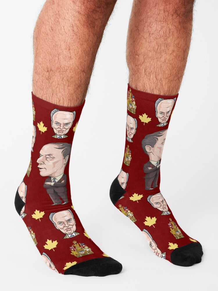 Thumbnail 3 of 5, Socks, Pierre Trudeau designed and sold by MacKaycartoons.