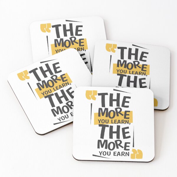 Item preview, The More You Learn The More You Earn designed and sold by ThiagoBeck.
