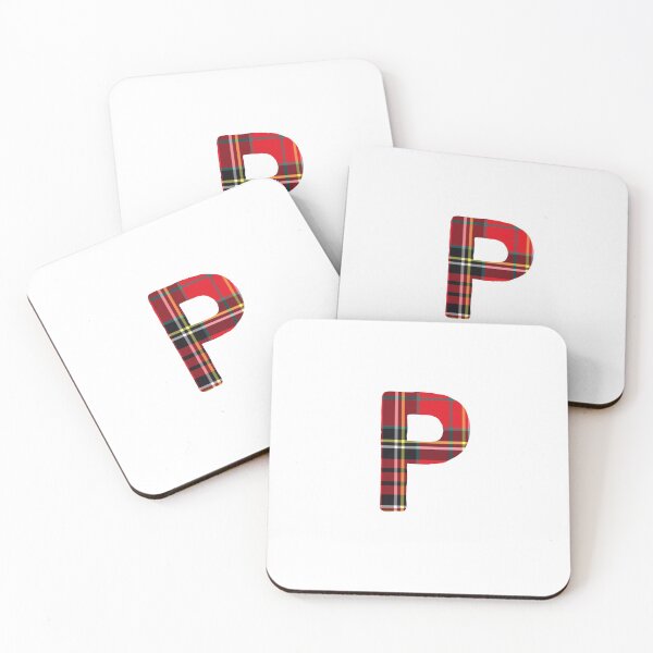 Artikelvorschau, Roter karierter Buchstabe P entworfen und verkauft von Yviemakes.