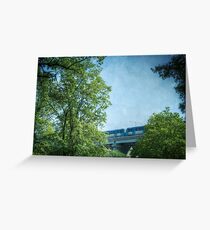 Behind the trees Greeting Card