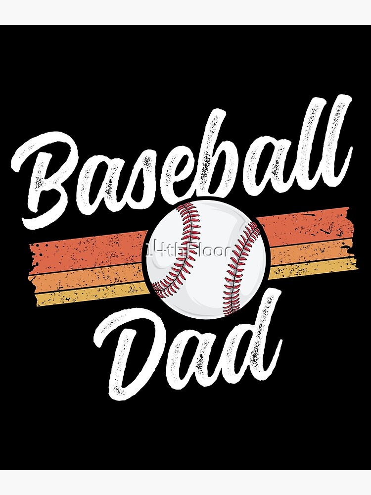 Baseball Dad Shirt Coach Father's Day Gift For Him Team Greeting Card for  Sale by 14thFloor