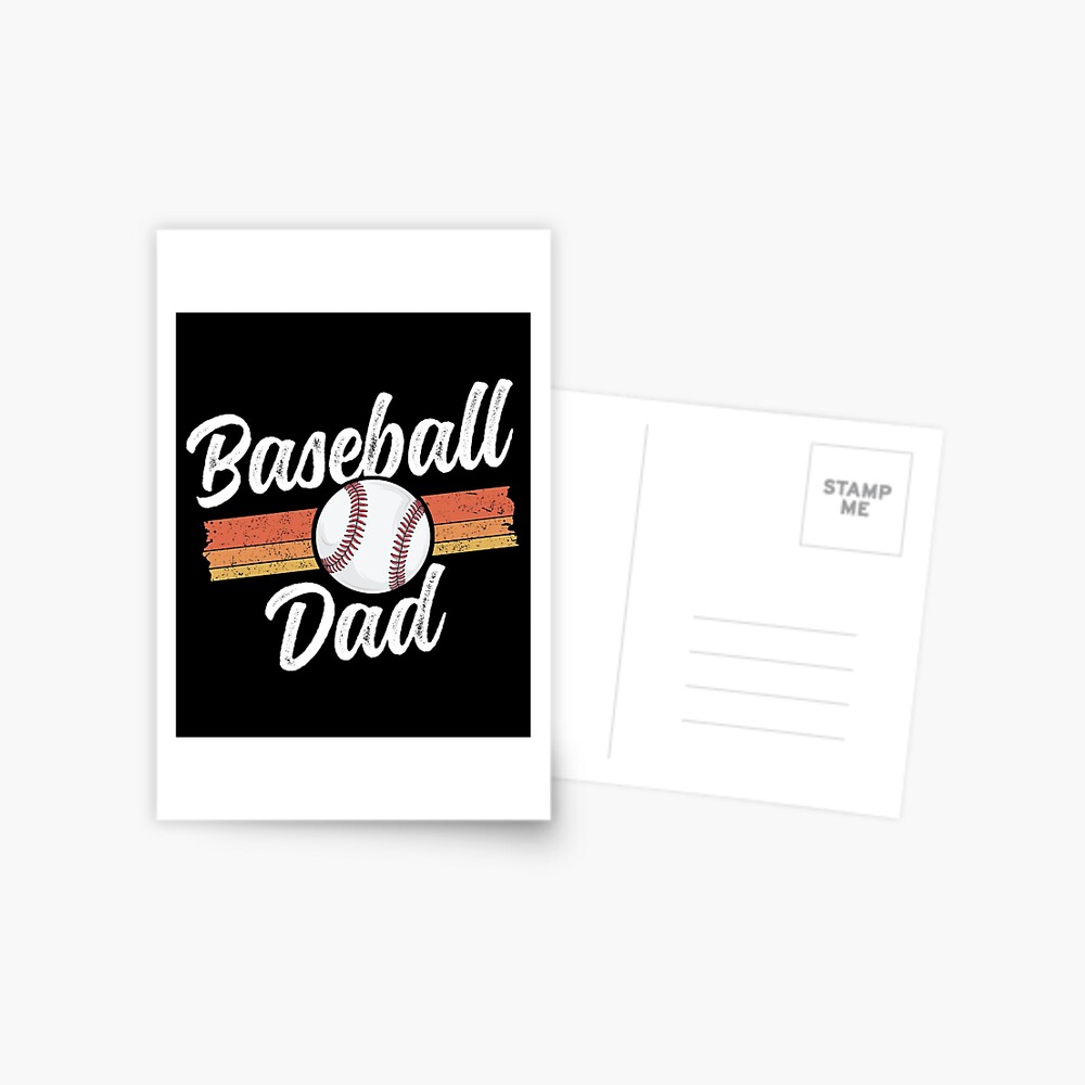 Baseball Dad Shirt Coach Father's Day Gift For Him Team Greeting Card for  Sale by 14thFloor