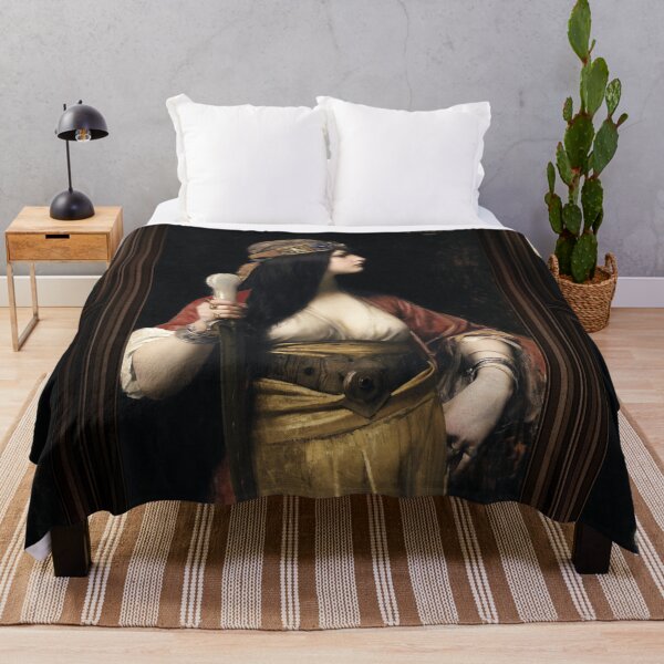 Judith by Jules Joseph Lefebvre Throw Blanket