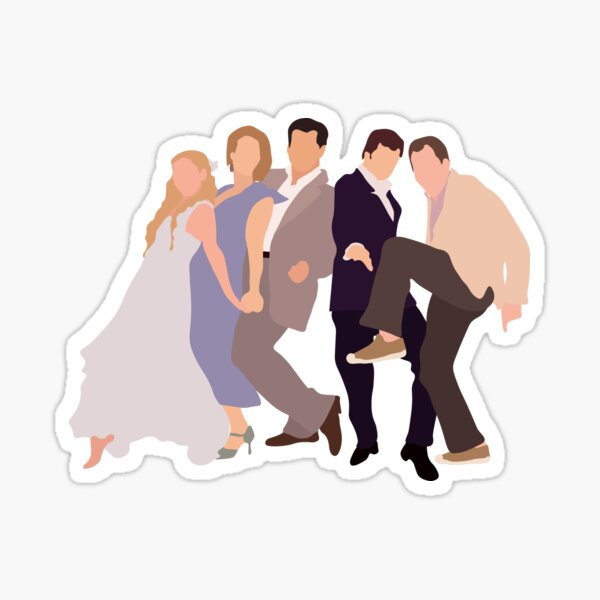 Sophie, Donna & the boys Sticker