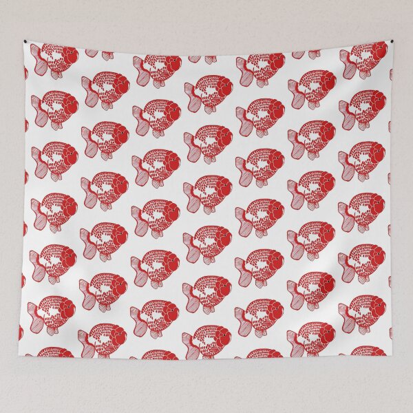 Item preview, Ranchu Red and White SVR Goldfish Logo designed and sold by Nosnah.