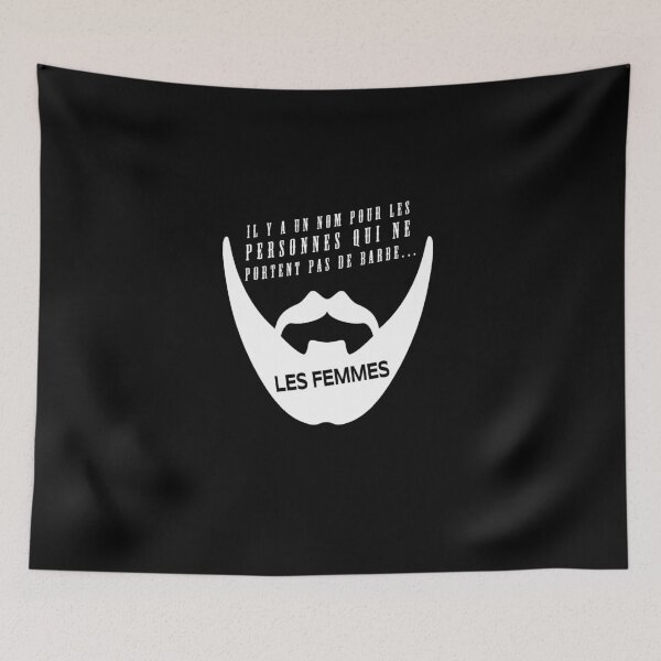 Item preview, Bearded design white funny mustache and beard women designed and sold by Sitamood.