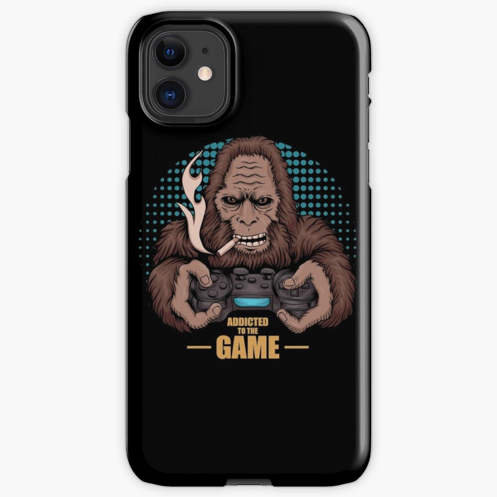 Bigfoot Addicted To Game Bigfoot Gamer Iphone Case Cover By Sophiepacocha Redbubble - roblox girl kitchen gfx sticker by emma7612 redbubble