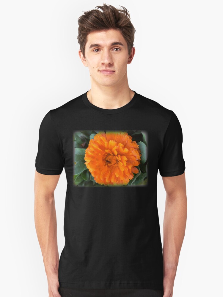 Alternate view of Marigold with Raindrops Slim Fit T-Shirt