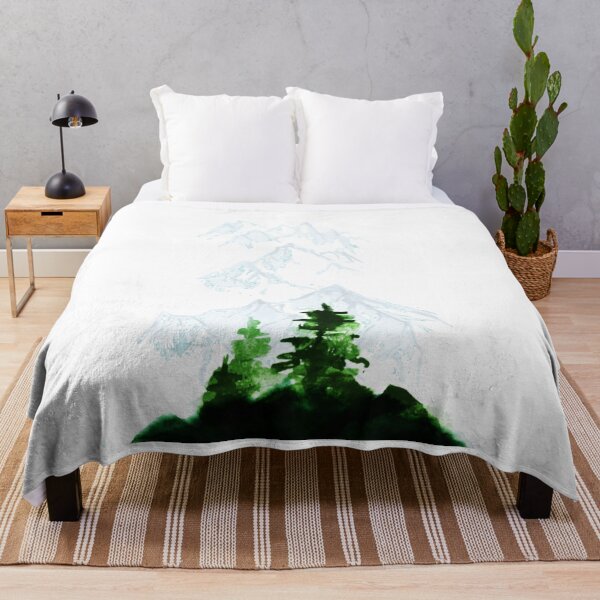 Item preview, Blue and Green Mountain Landscape designed and sold by EightWinds.