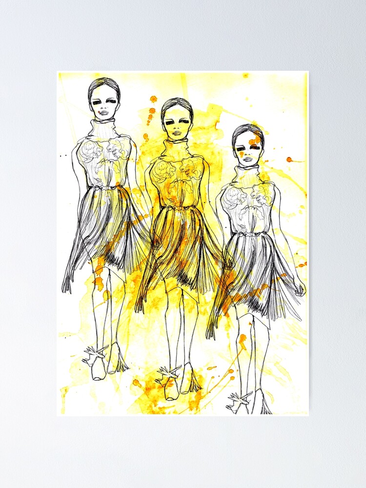 Alternate view of Fashion Triptych Poster
