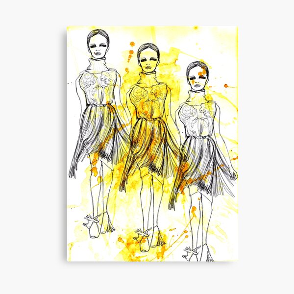 Fashion Triptych Canvas Print