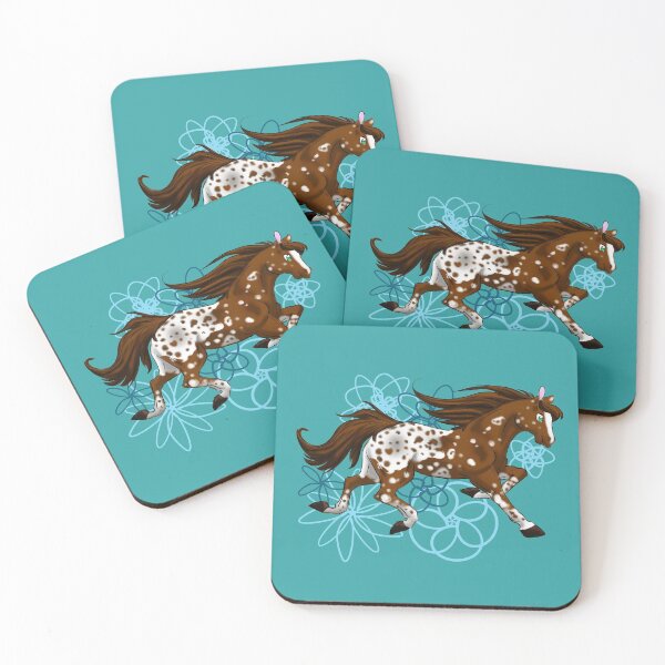 Item preview, appaloosa horse with flowers designed and sold by Zovanah.